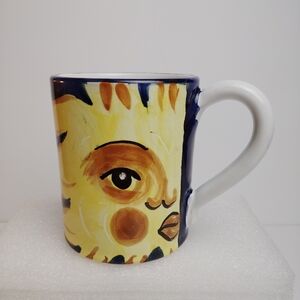 Starbucks Vintage Italian Sburna Deruta Italy Coffee Mug Celtic Sun 18 oz.